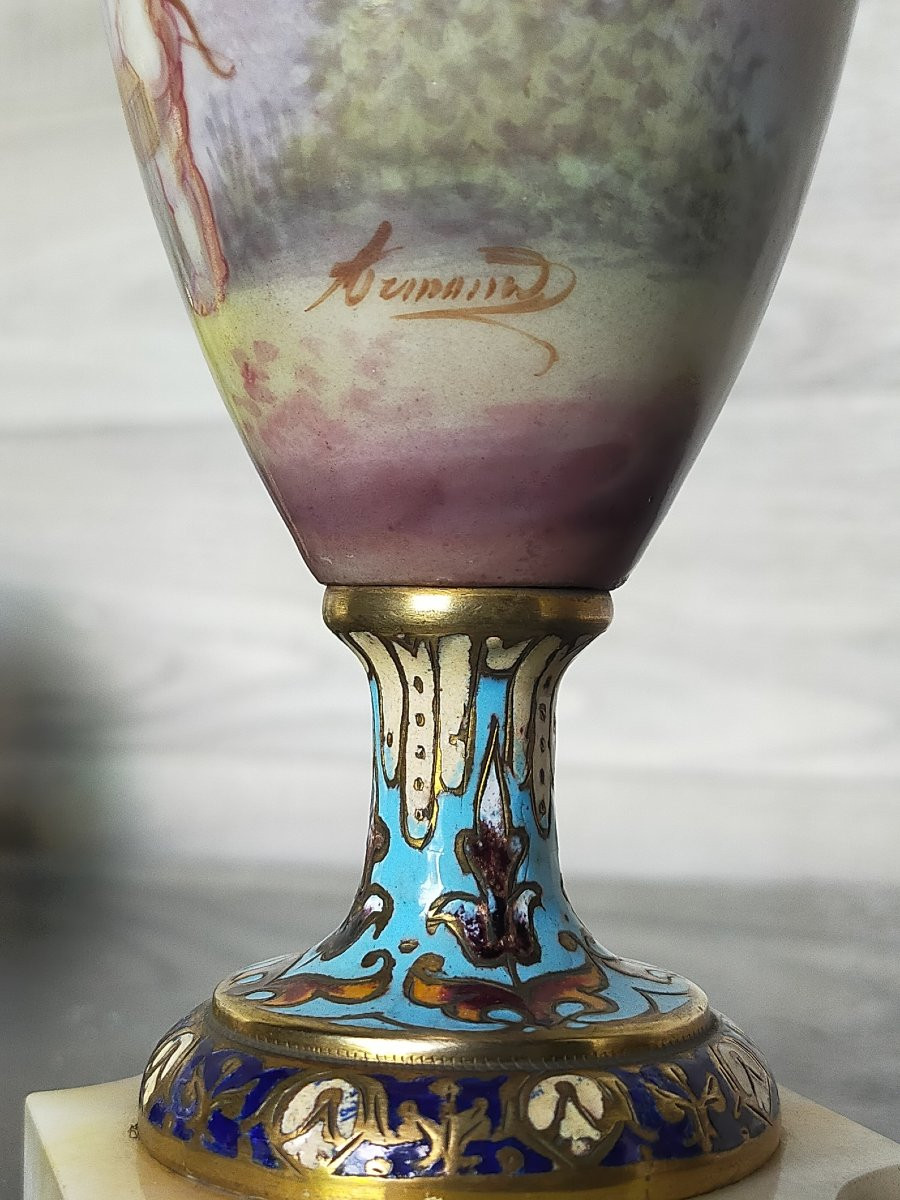 Cloisonné Vase And Sevres Porcelain -photo-4