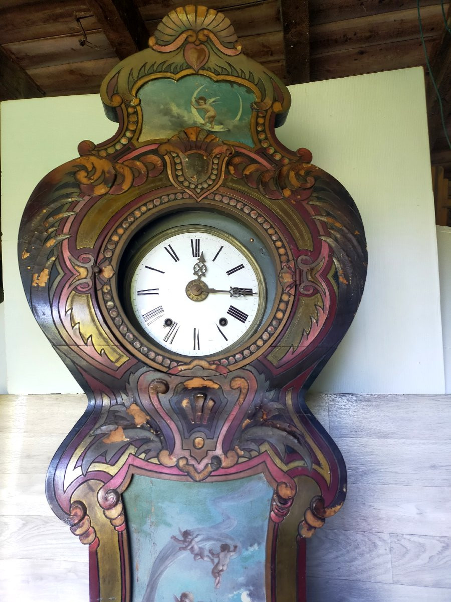 Charles Fabre 1851-1933 Large Grandfather Clock (toulouse Exhibition, Château d'Eau Gallery)-photo-4