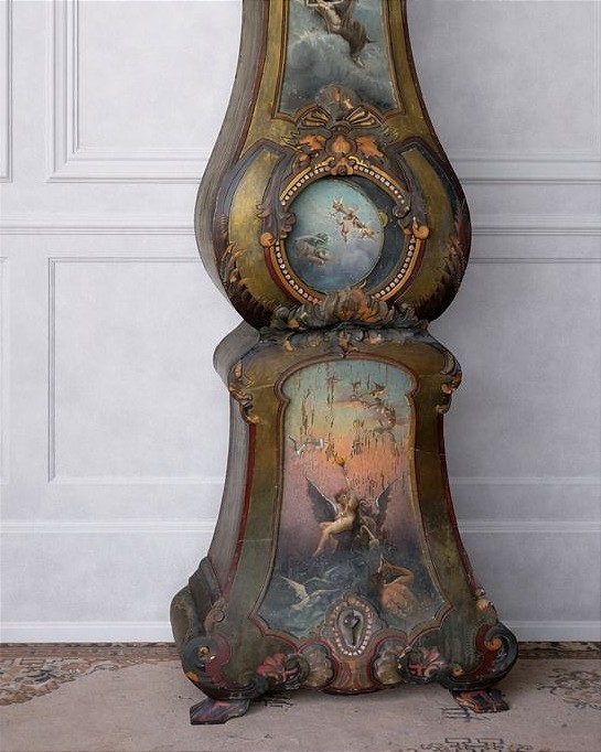Charles Fabre 1851-1933 Grande horloge de parquet ( expo  toulouse galerie du chateau d'eau)-photo-2