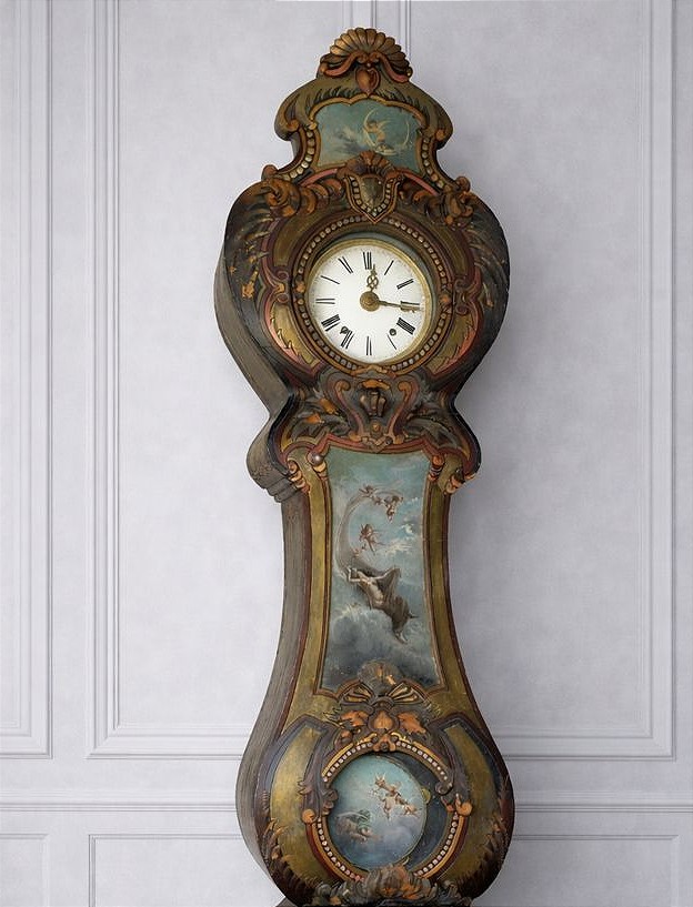 Charles Fabre 1851-1933 Grande horloge de parquet ( expo  toulouse galerie du chateau d'eau)-photo-3