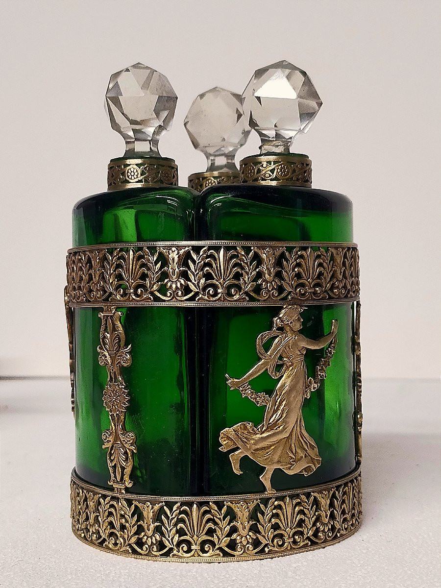 Bronze-mounted Perfume Bottle Decorated With Women From The Ancient Empire -photo-3