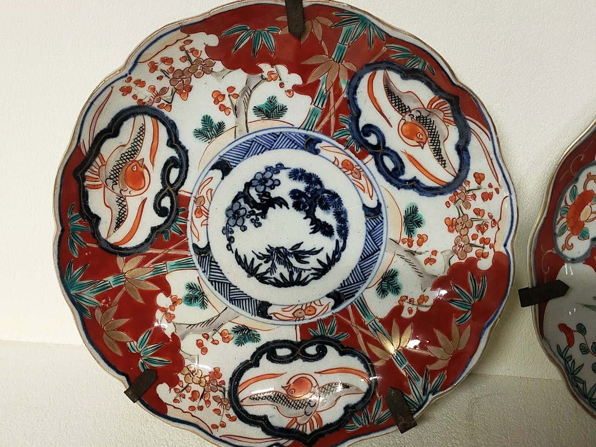 paire d&#039;assiettes plats  imari japon -photo-2