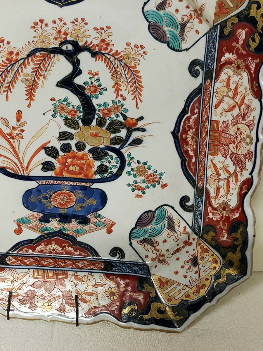 Grand plat imari japon xixème-photo-2