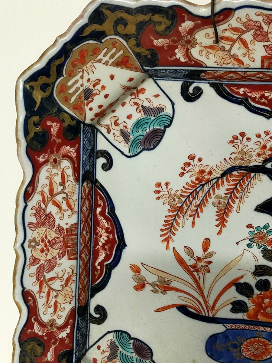 Grand plat imari japon xixème-photo-3