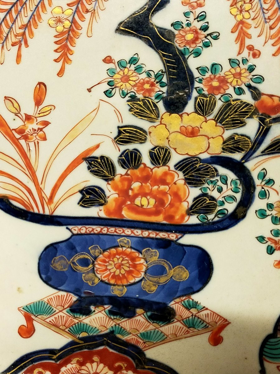 Grand plat imari japon xixème-photo-4
