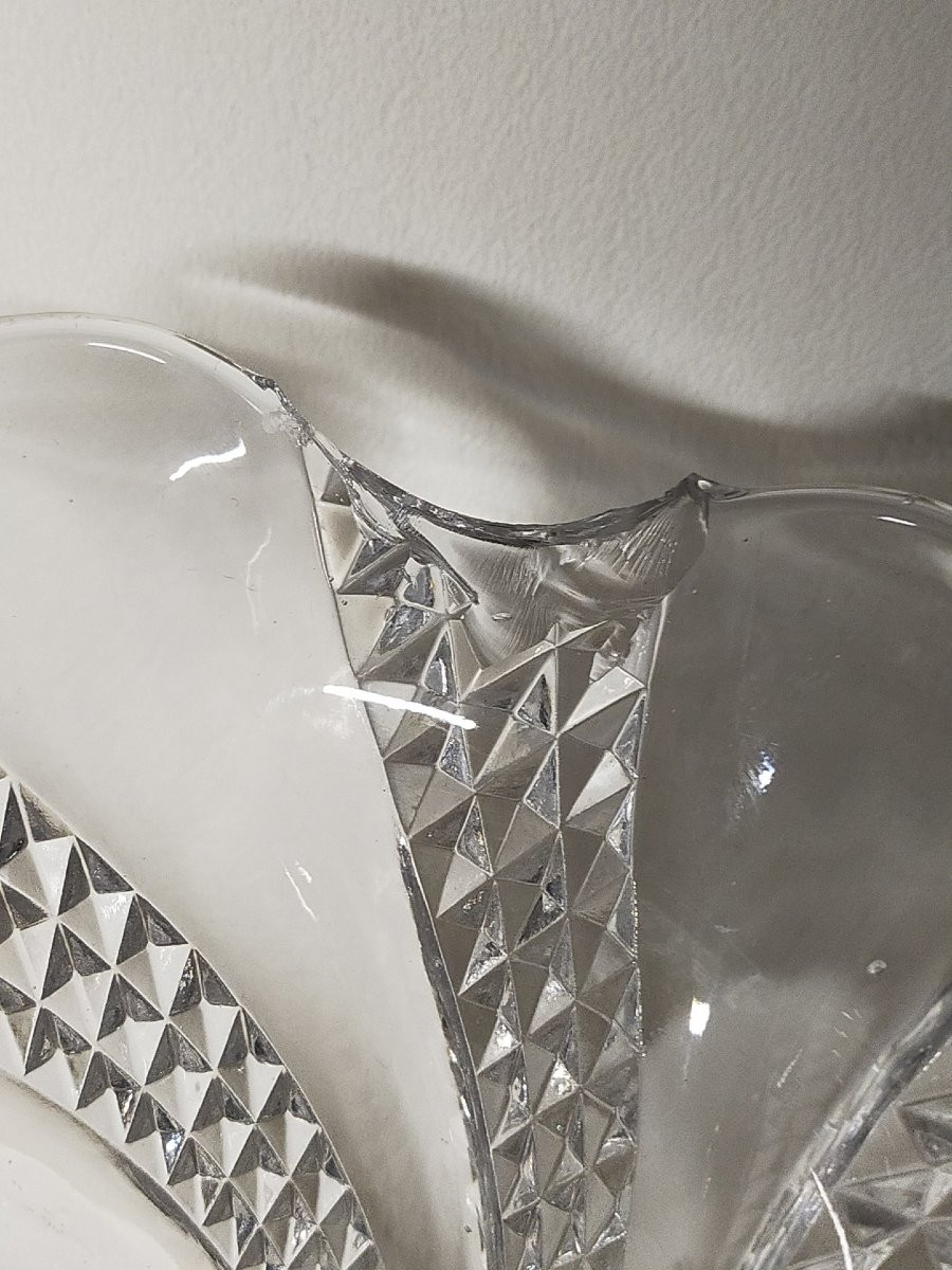 Baccarat Pair Of Art Nouveau Crystal And Bronze Soliflore Vases-photo-4