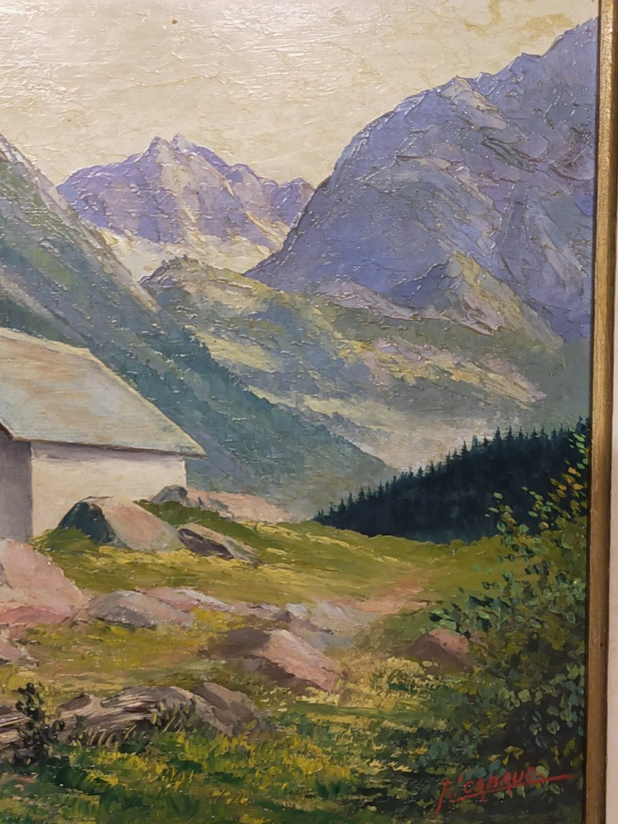 The Chapel Of Ailefroide Vallouise Pelvoux Hautes Alpes René Cabaud (1892-1964) -photo-3