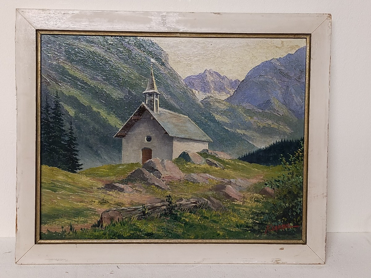 The Chapel Of Ailefroide Vallouise Pelvoux Hautes Alpes René Cabaud (1892-1964) 