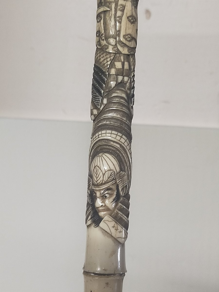 Japanese Samurai Decorated Cane-photo-2