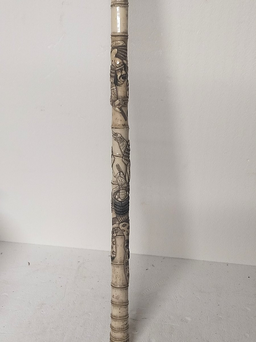 Japanese Samurai Decorated Cane-photo-2