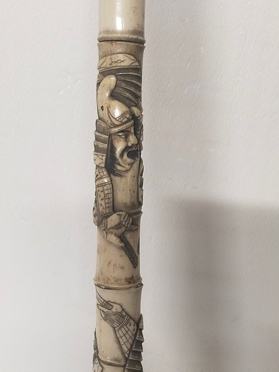 Japanese Samurai Decorated Cane-photo-3