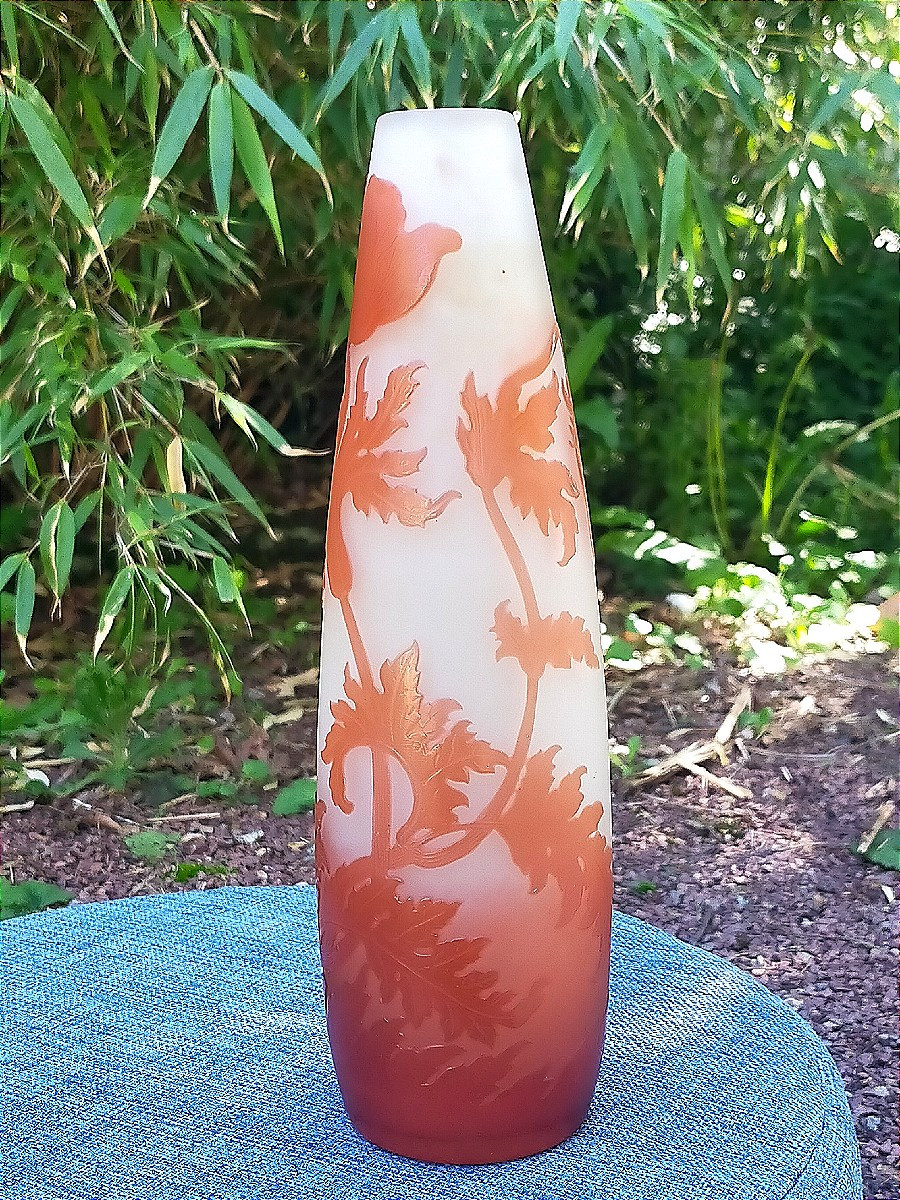 Large Emile Gallé Vase, Nancy School 