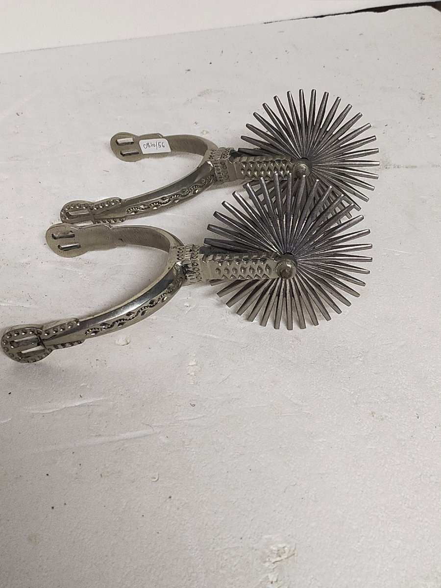 paire d'éperons a molettes pour chaussures-photo-4