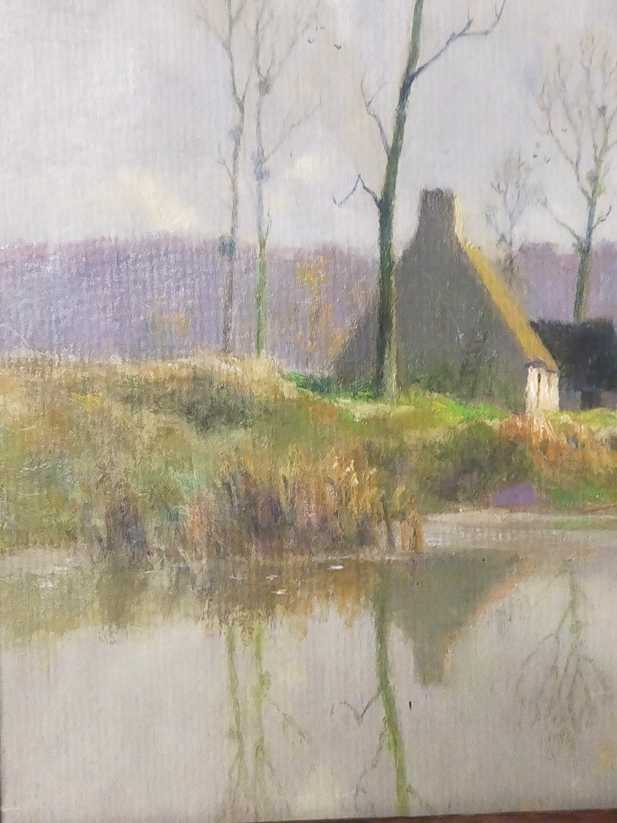 Alexandre Louis Jacob (1876- The Old Mill In Seine Et Marne -photo-3