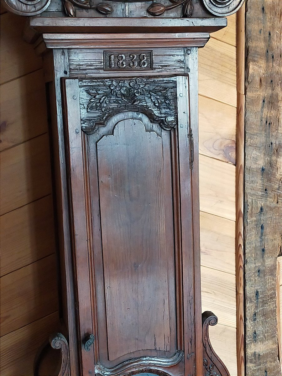 Horloge de parquet demoiselle de mariage aux tourterelles  -photo-2