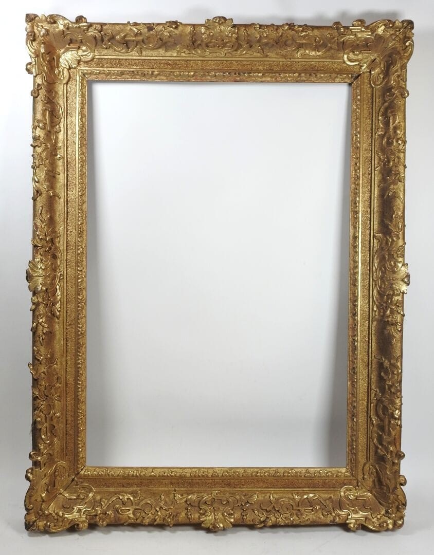 Large Regency Frame In Carved Wood, 18th Century 