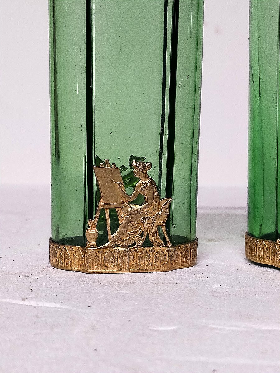 Pair Of Vases With Bronze Mounts, Allegory Of The Arts And Music -photo-4