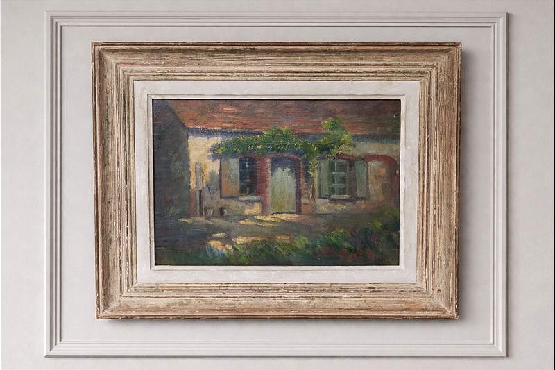 Henri Jamet ( 1858-1940) La Ferme En Creuse  école De Crozant 