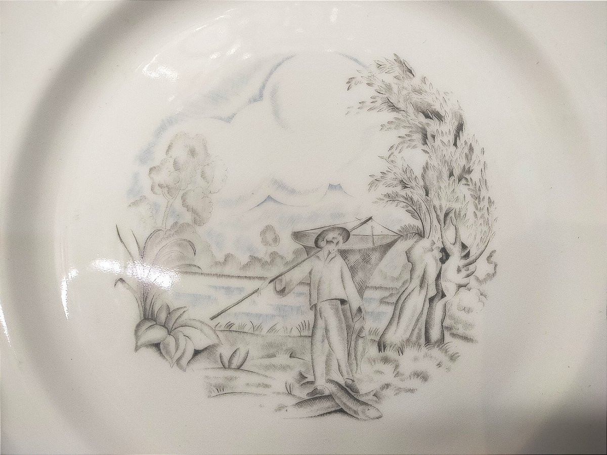 Haviland Limoges Porcelain Dinner Service With Chinese Asian Decoration -photo-3