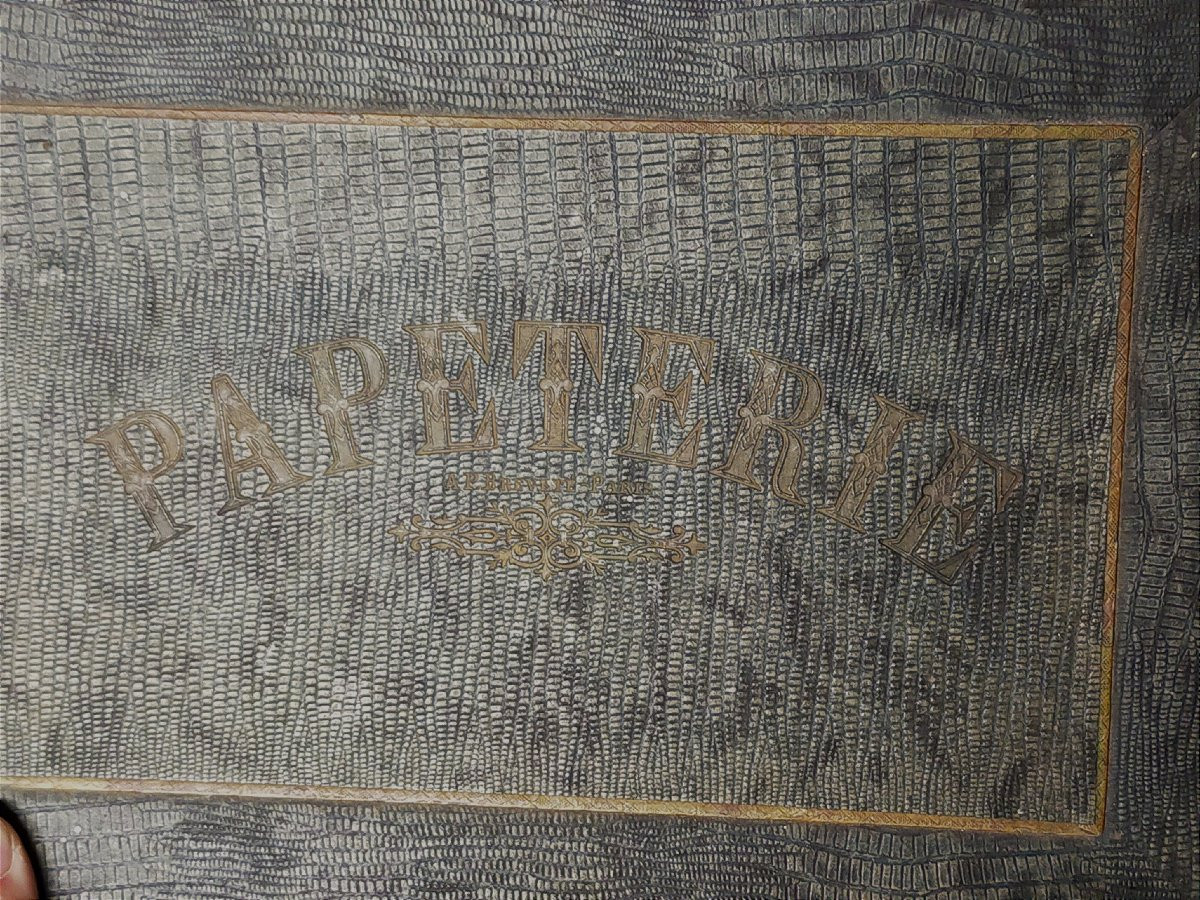 Games Case, Stationery, Desk, Writing Desk, Vintage Toy World Map-photo-3