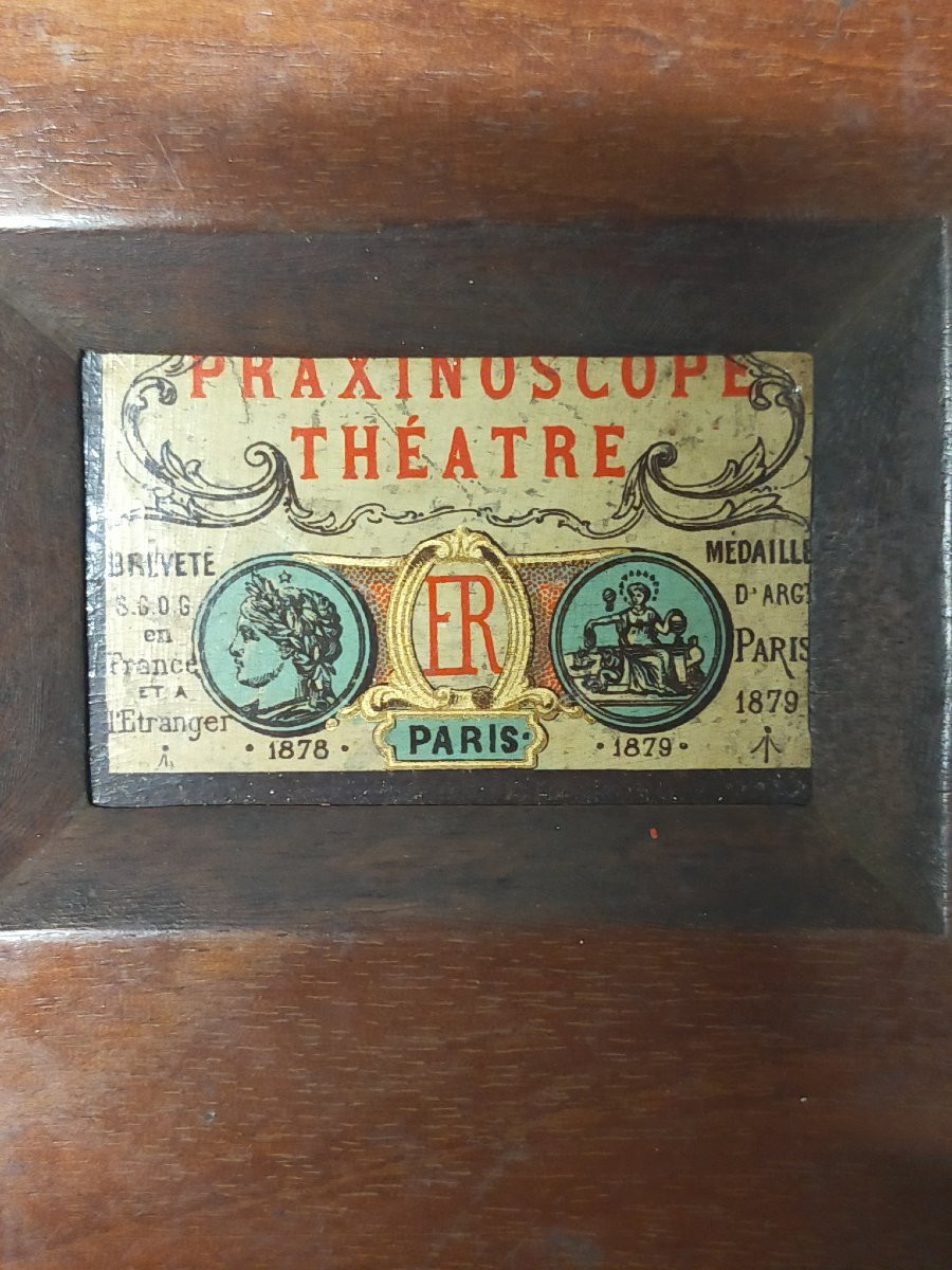 Praxinoscope-théâtre Ancien Signed émile Reynaud – Paris – Late 19th Century-photo-2