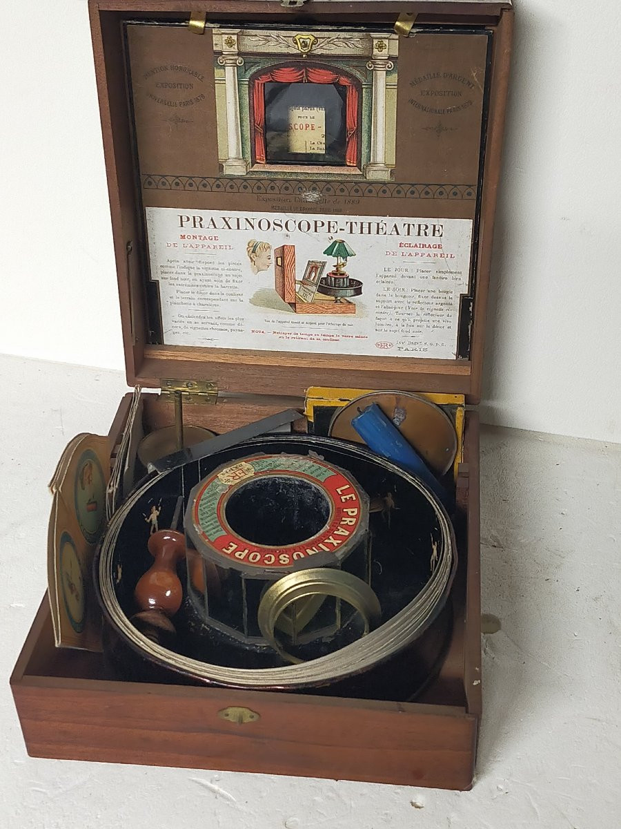 Praxinoscope-théâtre Ancien Signed émile Reynaud – Paris – Late 19th Century-photo-4