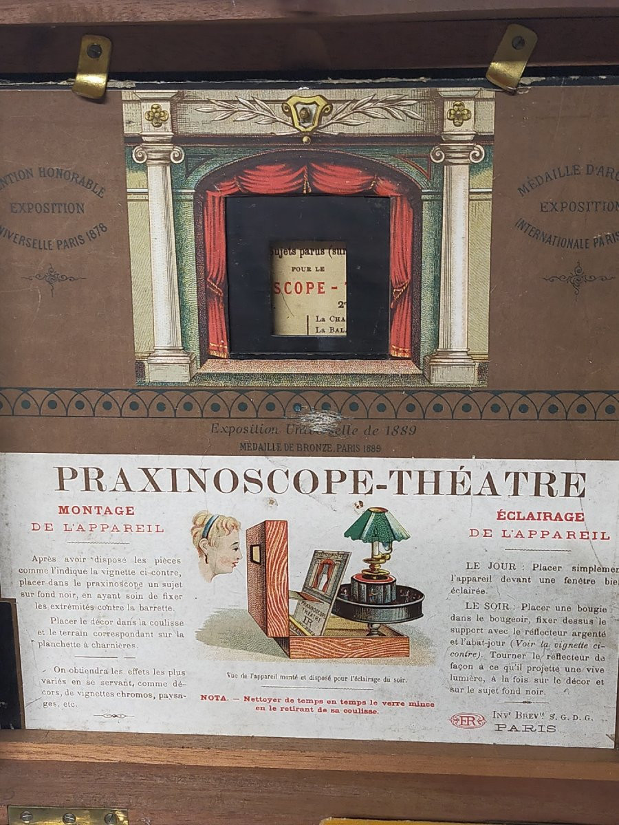Praxinoscope-théâtre Ancien Signed émile Reynaud – Paris – Late 19th Century-photo-1