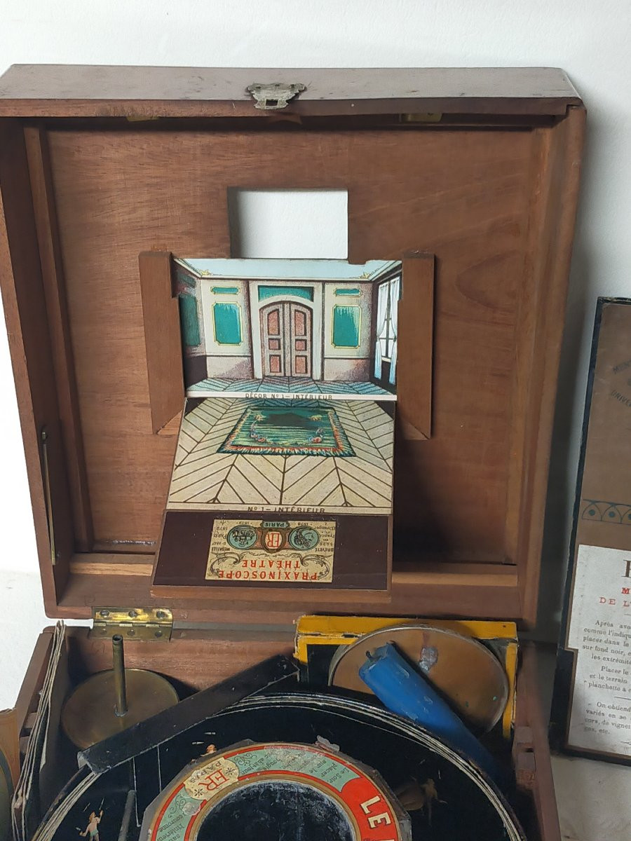 Praxinoscope-théâtre Ancien Signed émile Reynaud – Paris – Late 19th Century-photo-2