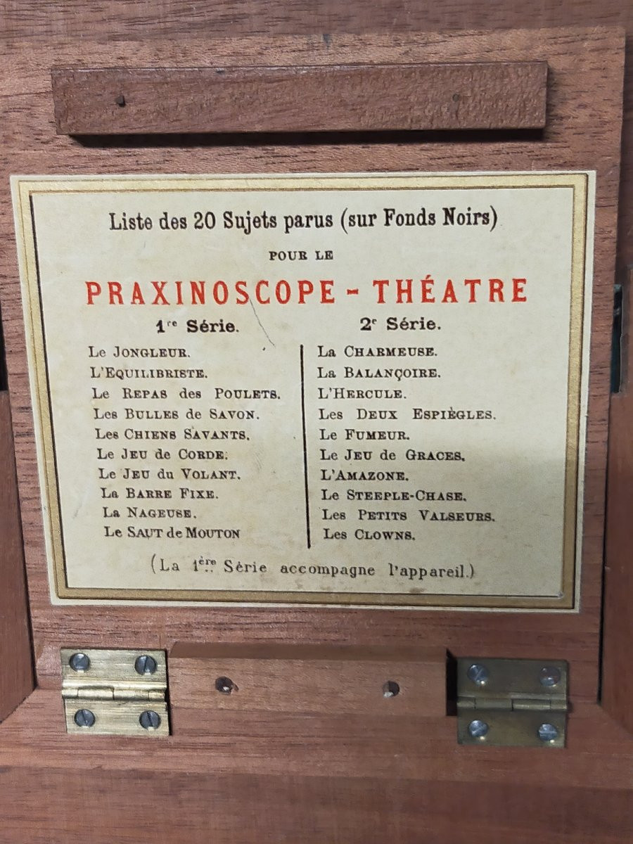 Praxinoscope-théâtre Ancien Signed émile Reynaud – Paris – Late 19th Century-photo-3