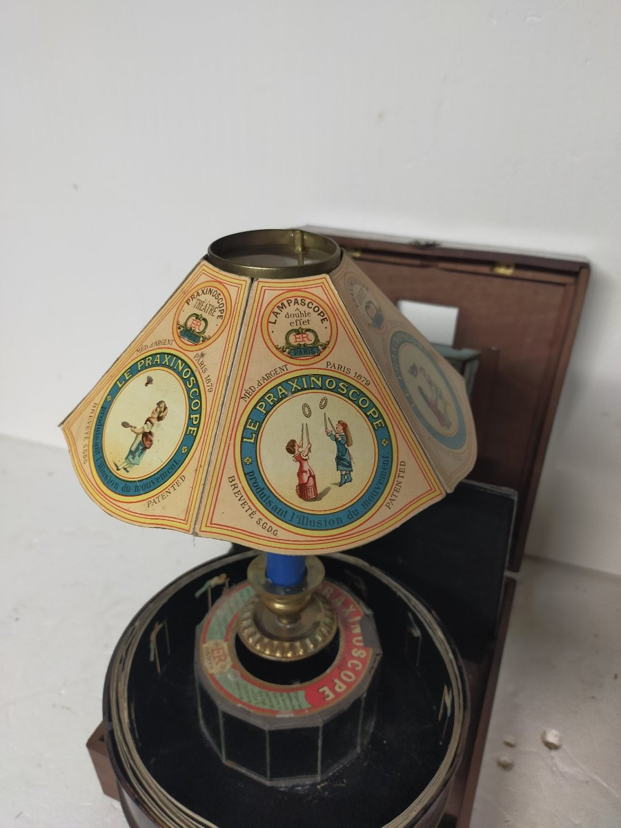 Praxinoscope-théâtre Ancien Signed émile Reynaud – Paris – Late 19th Century-photo-4