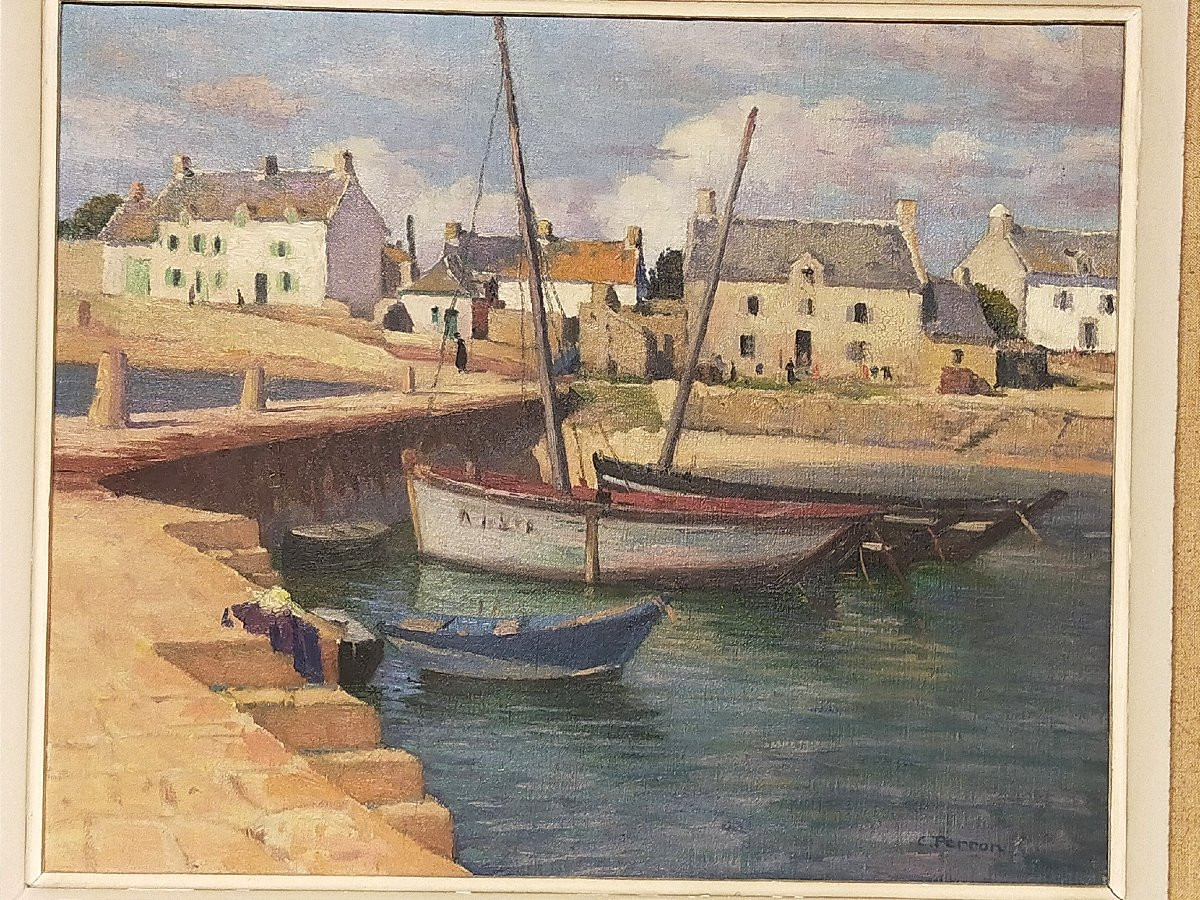 Charles Pérron Port en bretagne (guilvinec audierne pont aven doelan concarneau breton-photo-2