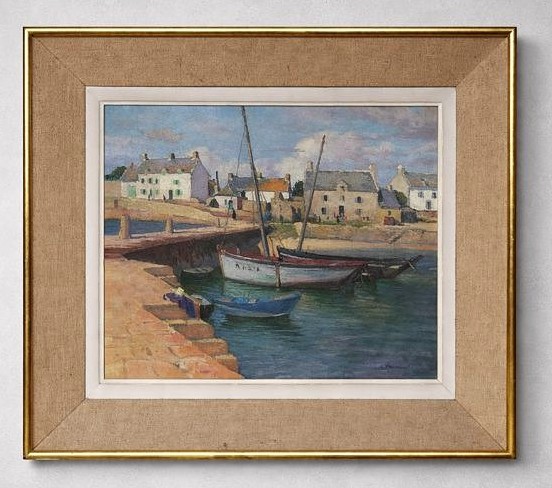 Charles Pérron Port en bretagne (guilvinec audierne pont aven doelan concarneau breton