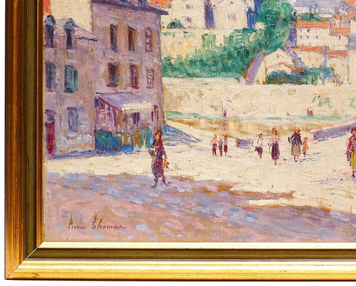 Pierre Thomas (1865&ndash;1930)  Place de la Compostelle &agrave; Limoges Ecole de crozant alluaud jouhaud -photo-2