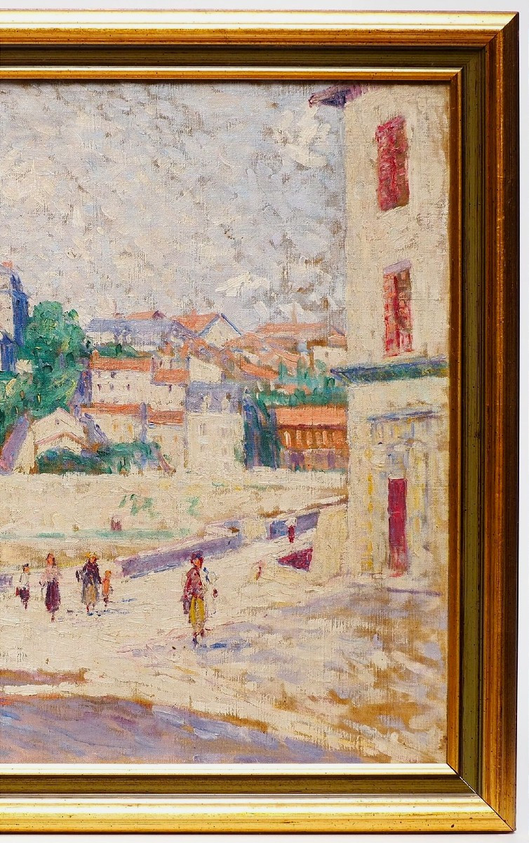 Pierre Thomas (1865&ndash;1930)  Place de la Compostelle &agrave; Limoges Ecole de crozant alluaud jouhaud -photo-1