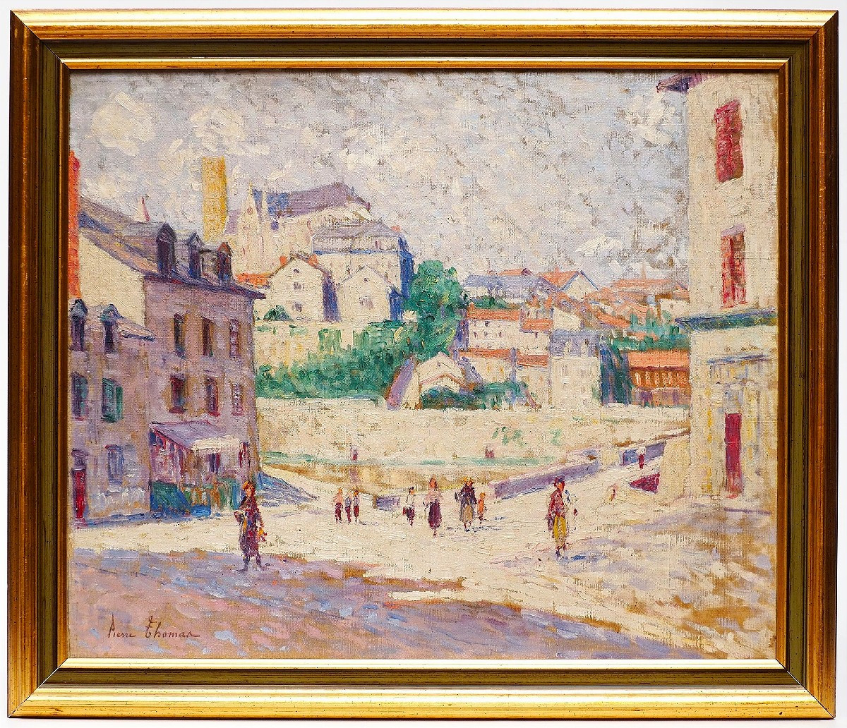 Pierre Thomas (1865&ndash;1930)  Place de la Compostelle &agrave; Limoges Ecole de crozant alluaud jouhaud 