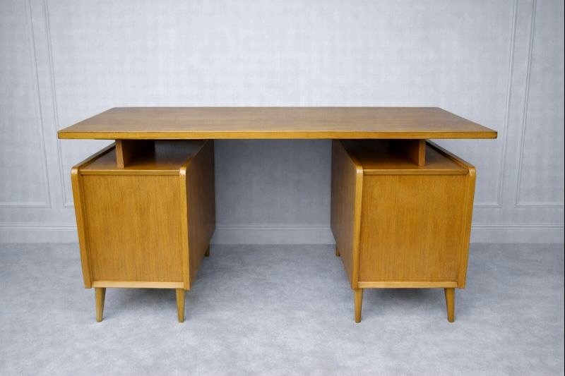 Oak Desk Circa 1950/60-photo-2