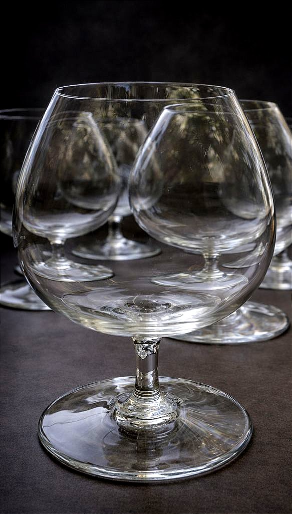 Seven Baccarat Crystal Balloon Wine Glasses -photo-2