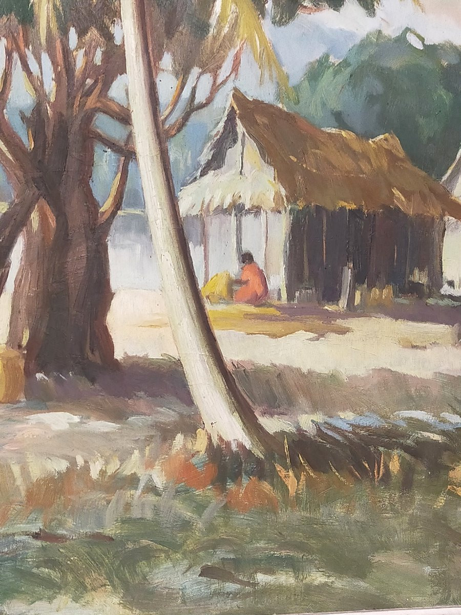Ramanankamonjy Joseph (1898–1984) Scene Of Malagasy Life Madagascar Anivorano-photo-1