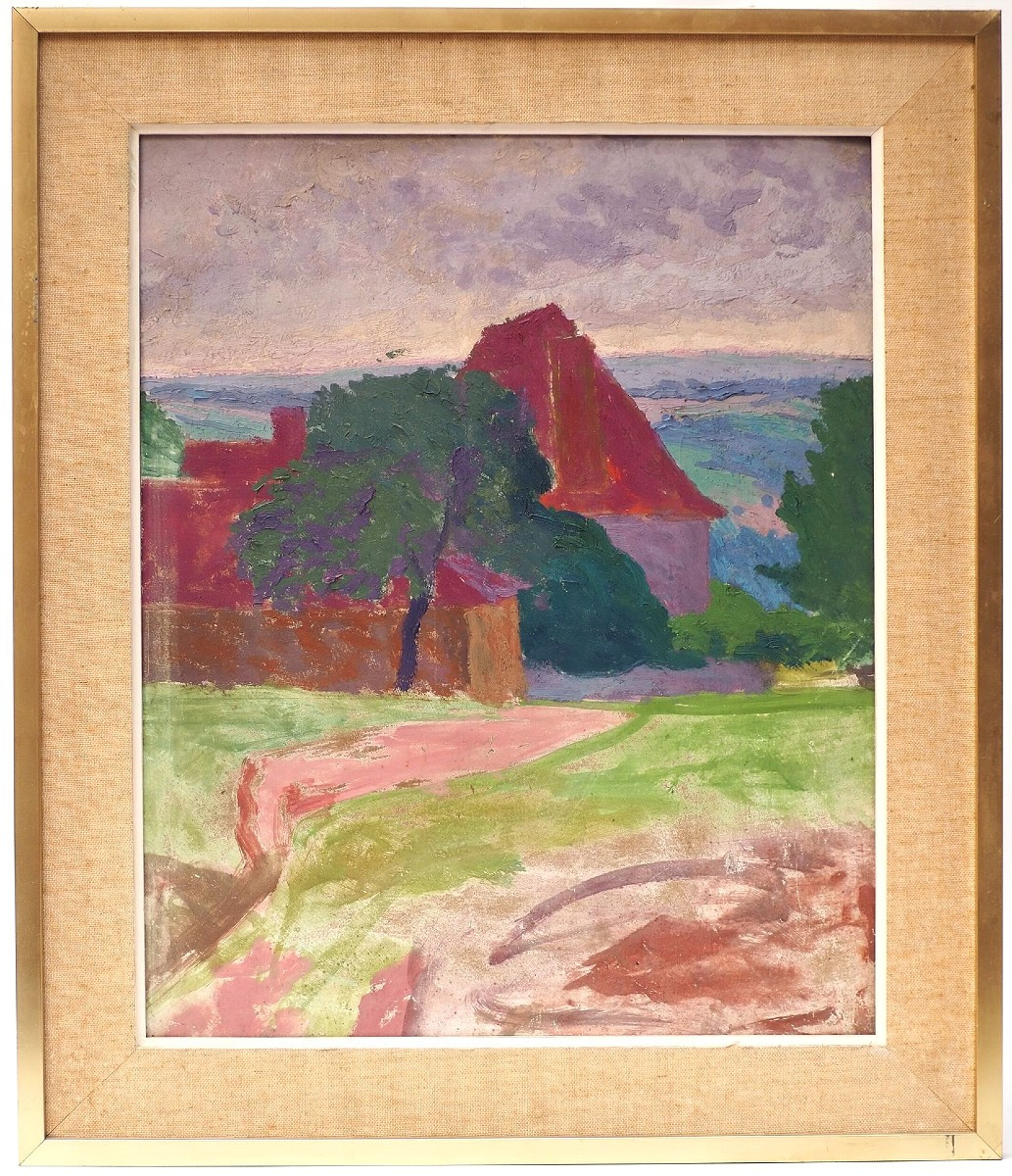 Léon Jouhaud (1874/1950) House In Limousin (crozant Bichet Creuse)