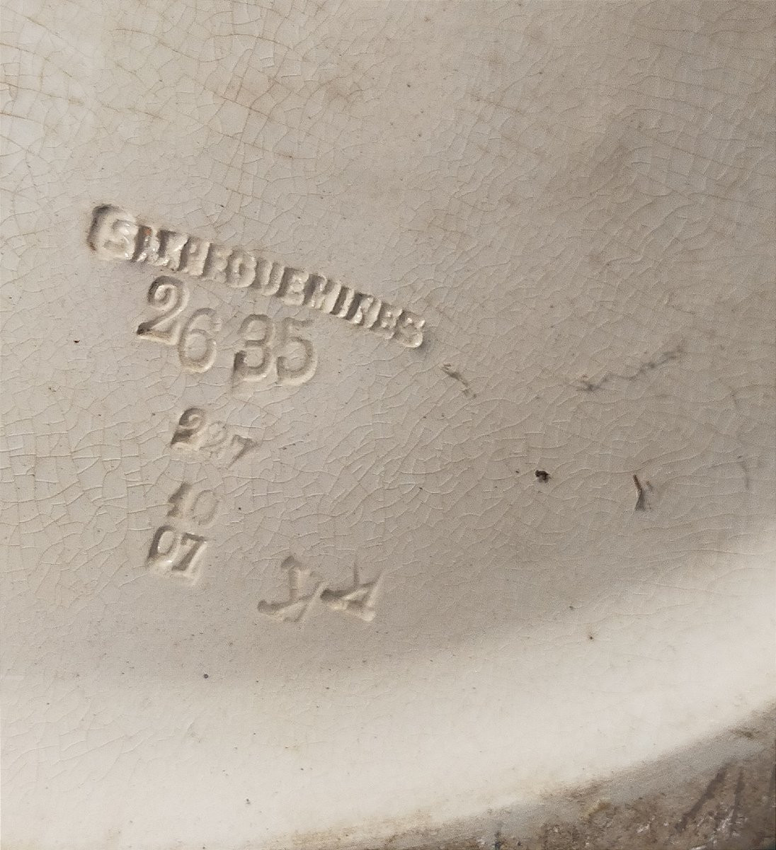 Paire  de jardinières 50cm cache pots Sarreguemines majolica aux faisans -photo-6