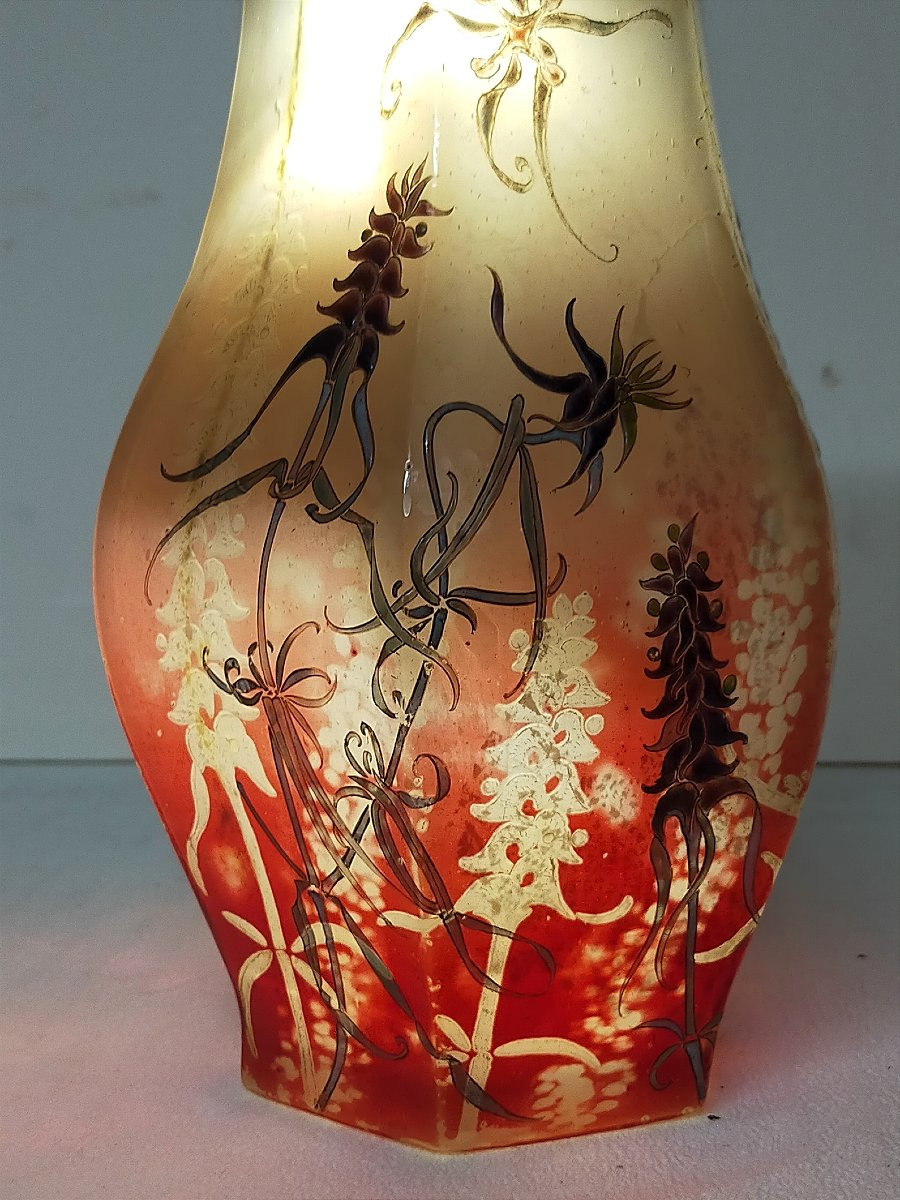 Émile GALLÉ (1846-1904) – Vase “Orchis bouc” circa 1898-1900 (nancy daum ..)-photo-2