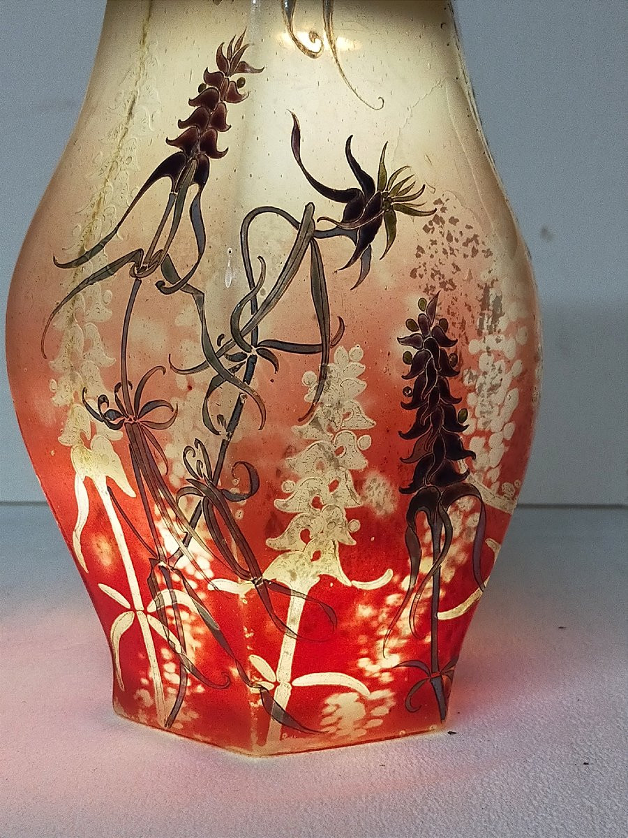 Émile GALLÉ (1846-1904) – Vase “Orchis bouc” circa 1898-1900 (nancy daum ..)-photo-3