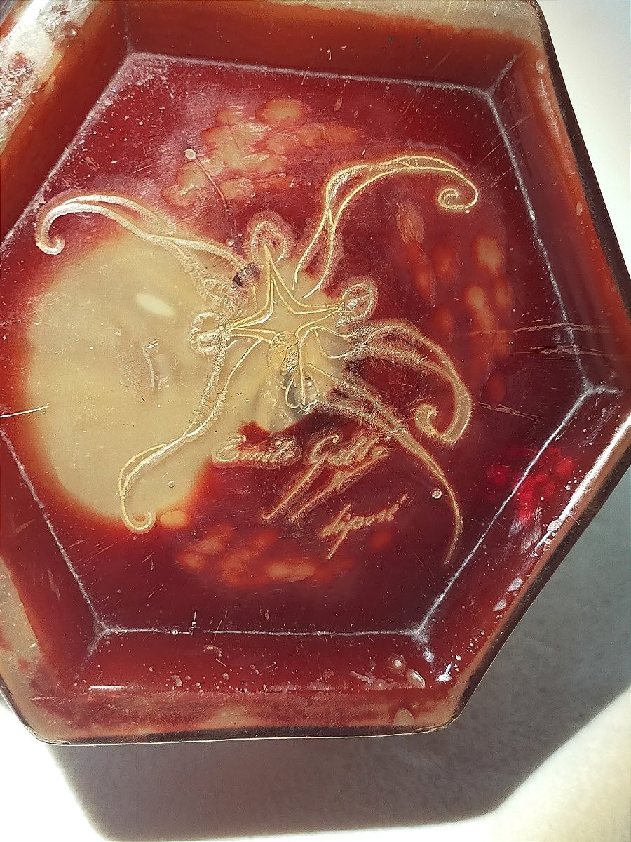 Émile GALLÉ (1846-1904) – Vase “Orchis bouc” circa 1898-1900 (nancy daum ..)-photo-1