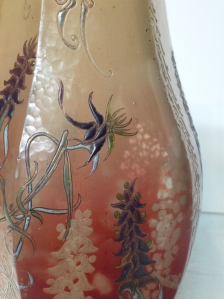 Émile GALLÉ (1846-1904) – Vase “Orchis bouc” circa 1898-1900 (nancy daum ..)-photo-3
