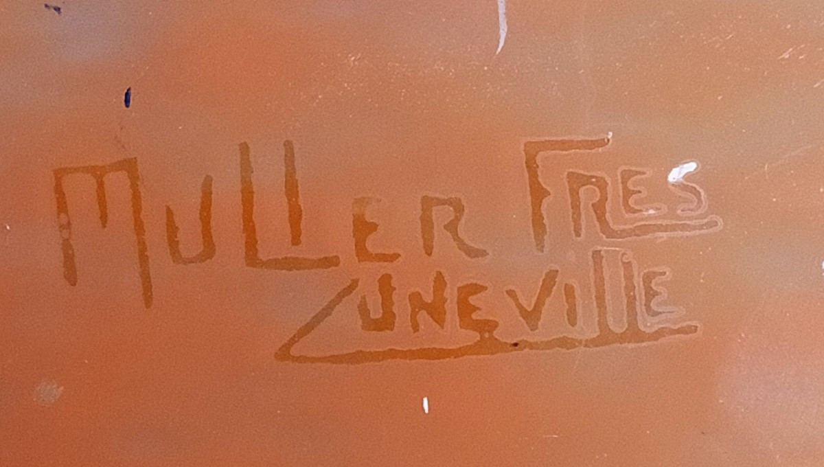 Lampadaire Muller Fr&egrave;res Lun&eacute;ville art d&eacute;co fer forger (&eacute;cole de nancy daum gall&eacute;)-photo-1