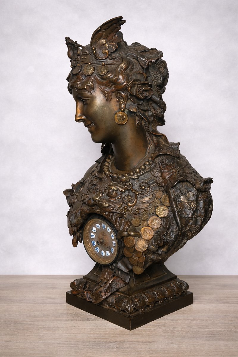 Pendule Arthur Waagen  "Le Temps C'est De L'Argent"-photo-4