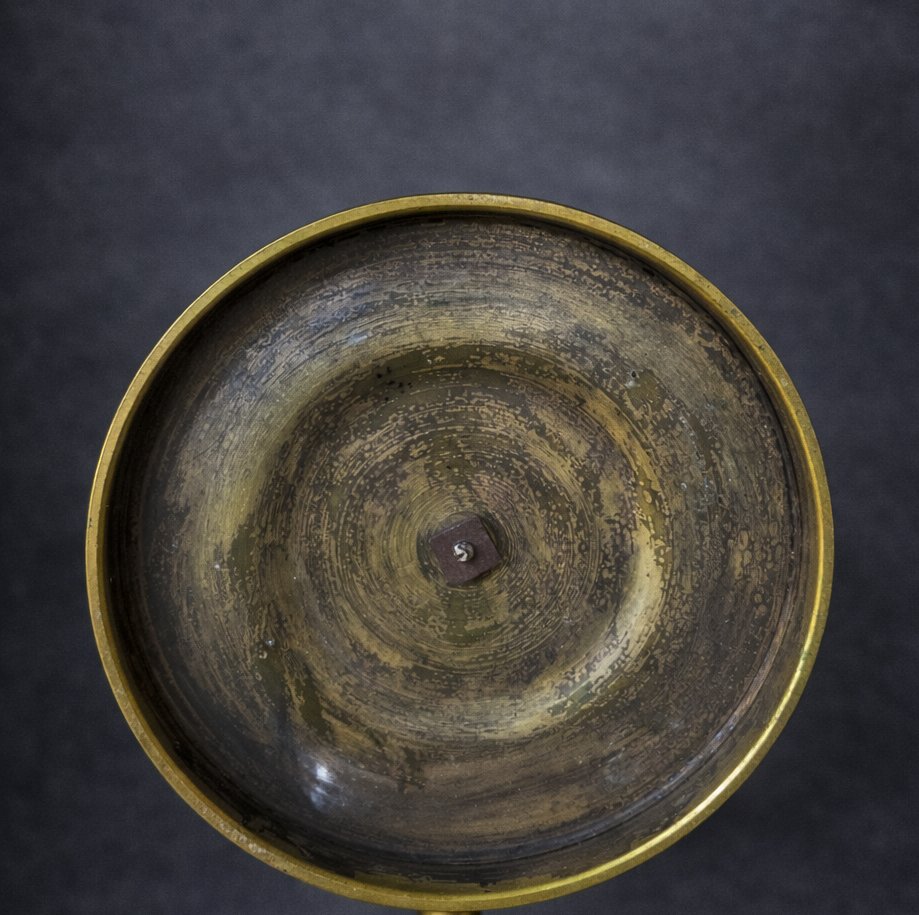 Miroir psyché en bronze et cristal taillé –  début XIXᵉ siècle ( coiffeuse façe a main )-photo-2