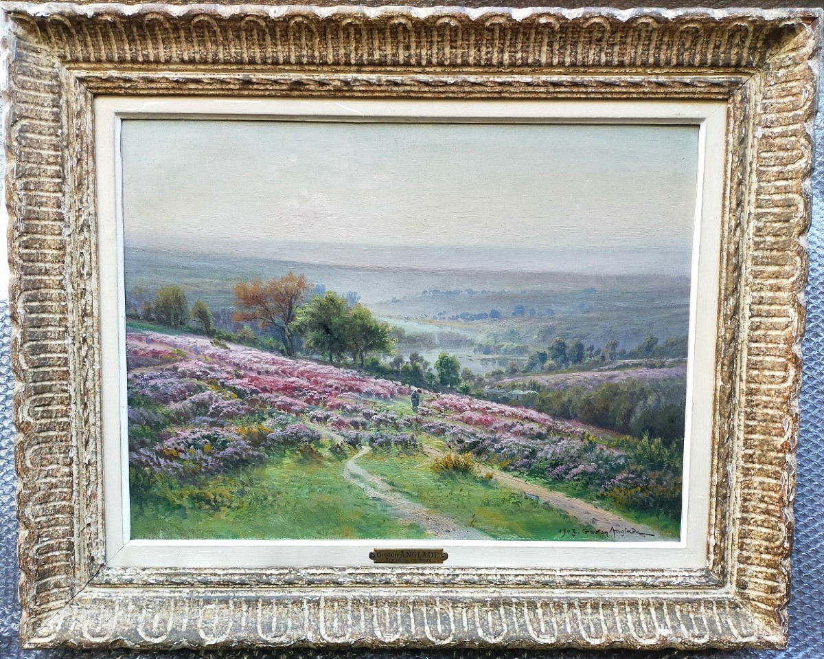 Gaston Anglade (1854-1929) – Landscape With Heather – Crozant School