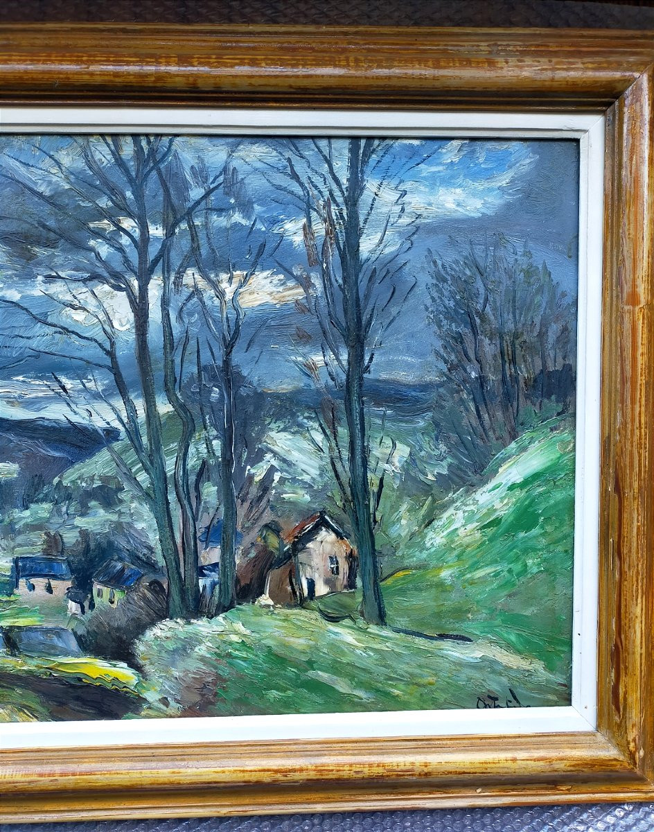 Landscape By Anders österlind (1887/1960) – Crozant School -photo-3