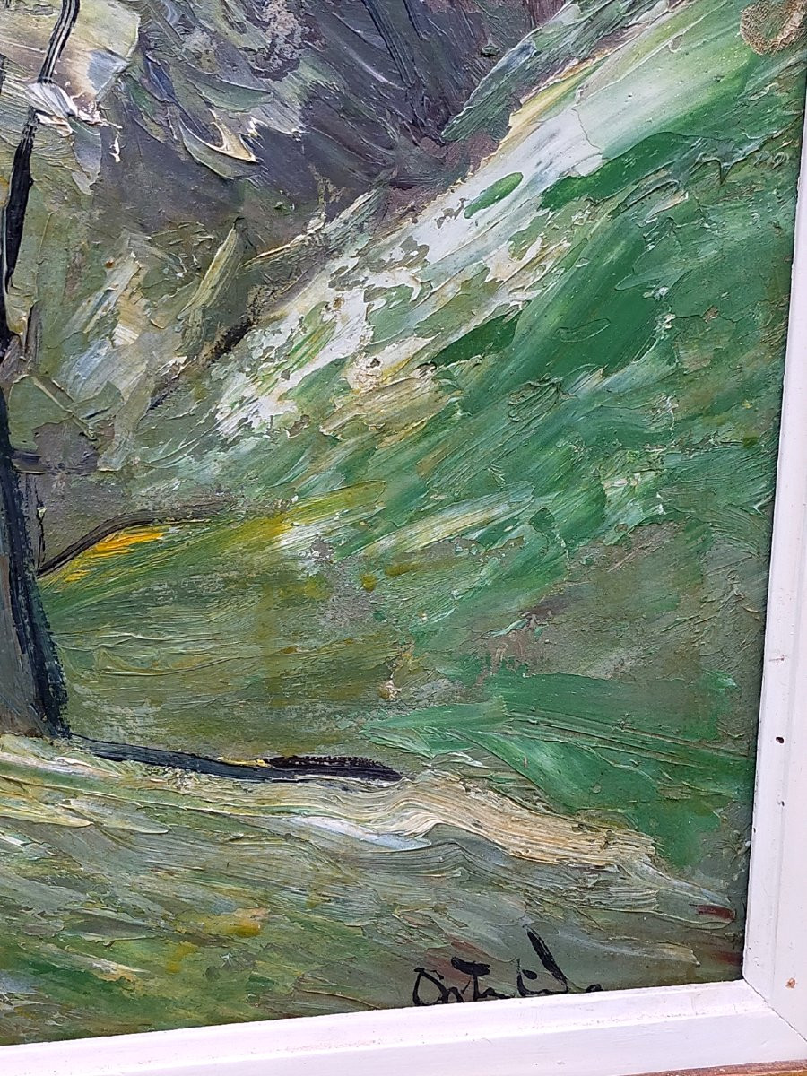 Landscape By Anders österlind (1887/1960) – Crozant School -photo-4